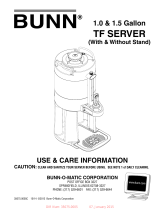 Bunn 1Gal(3.8L) TF Server - Installation guide