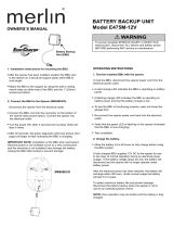 Merlin E475M-12V Owner's manual