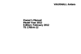 Vauxhall Vivaro (February 2012) Owner's manual