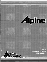 BOMBARDIER Alpine 1983 User manual