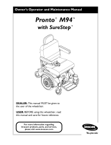 Invacare Pronto M94 Owner's manual