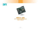 DFI HD631-Q87 User manual
