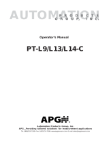 APG PT-L9/L13/L14 User manual