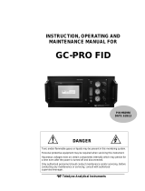 Teledyne GC-Pro/FID User manual