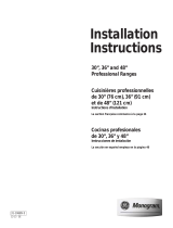 GE ZDP484NGPSS Installation guide