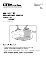 Chamberlain LiftMaster Security+ 3275-267 User manual