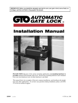 GTO pro automatic gate lock User manual