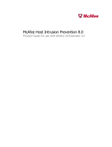 McAfee Host Intrusion Prevention 8.0 User manual