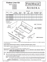 Fire Magic Aurora Firebox Liner Kit (Pre HSI) User manual
