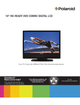 Polaroid 19” HD-READY DVD COMBO DIGITAL LCD User manual