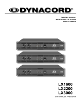 DYNACORD LX 1600 Owner's manual