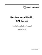 Motorola GM Series Installation guide