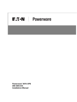 Eaton powerwave 9315 Installation guide