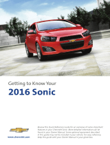 Chevrolet Sonic 2016 Reference guide