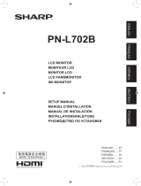 Sharp PNL702B Owner's manual