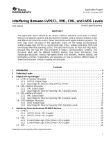 Texas Instruments Interfacing Between LVPECL, VML, CML and LVDS Levels Application Note