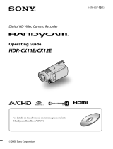 Sony HDR-CX12E User manual