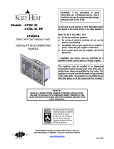 Kozyheat Chaska Owner's manual