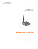 Lantronix WiBox Wireless Device Server User guide