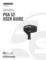 Shure PGA52 User manual