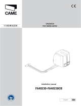 CAME FA40230CB Installation guide