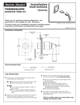 American Standard T555.430.002 Installation guide