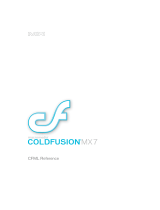 MACROMEDIA COLFUSION MX 7-CFML Reference