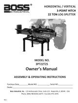 Boss Industrial 3PT22T25 Owner's manual
