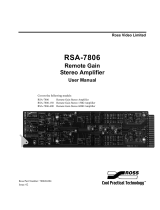 Ross RSA-7806-150 User manual