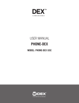 Dex PHONE-DEX User manual