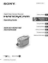 Sony DCR-HC19E User manual