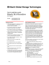 Hitachi Microdrive 3K4 Quick Installation Manual