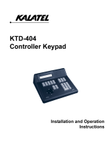 KALATEL KTD-404 Installation And Operation Instructions Manual