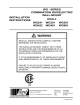 Bard WG601 Installation Instructions Manual