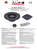 Audio System X 200 golf v User manual