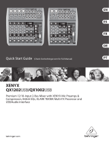 Behringer Xenyx QX1202USB Quick start guide