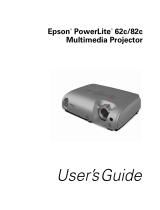 Epson PowerLite 82c Owner's manual