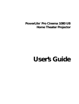 Epson PowerLite Pro Cinema 1080 UB User manual
