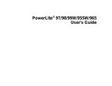 Epson PowerLite 97 User manual