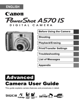 Canon Powershot A570 IS Owner's manual