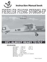 Black Horce Model Fieseler FI156C Storch-EP User manual