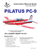 Black Horce Model PILATUS PC-9 Instruction Manual Book