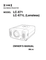 Eiki LC-X71 User manual