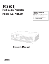 Eiki LC-XBL30 User manual