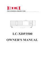 Eiki LC-XDP3500 User manual
