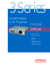 Hitachi CP-X320W User manual