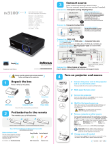 Infocus IN3116 User manual