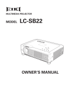 Eiki LC-SB22 User manual