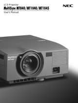 NEC MultiSync MT840 User manual