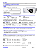 NEC NP2200 Owner's manual